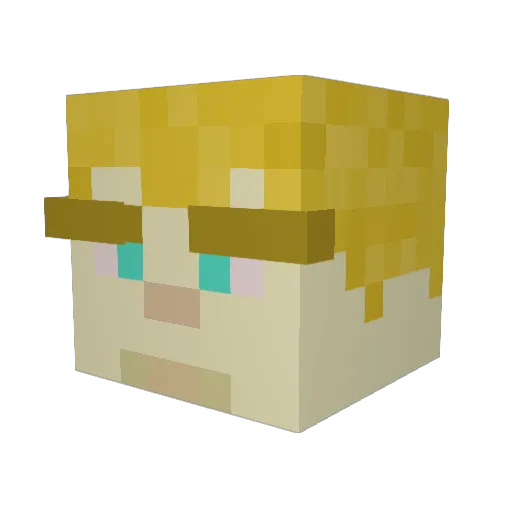 OneSketchyGuy Minecraft avatar head, 3D render