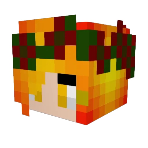 OneSourLemon Minecraft avatar head, 3D render