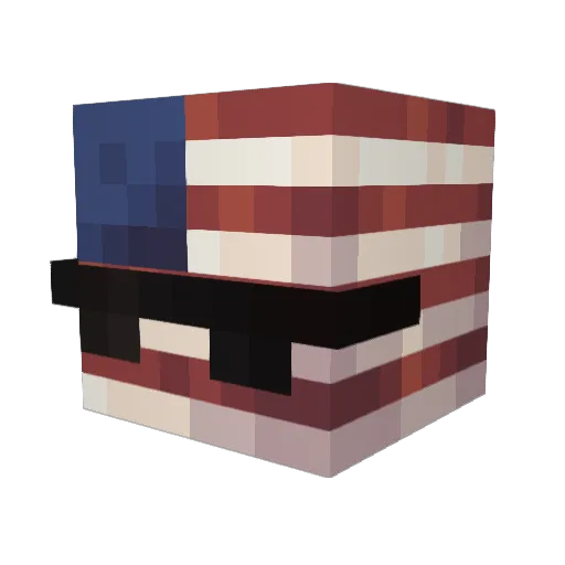 OneStallOver Minecraft avatar head, 3D render