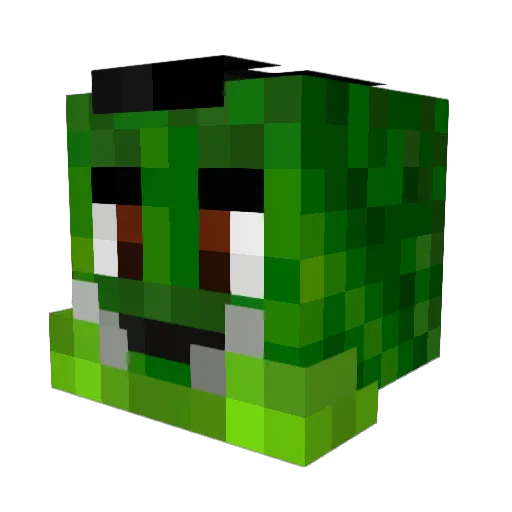 OneStings Minecraft avatar head, 3D render
