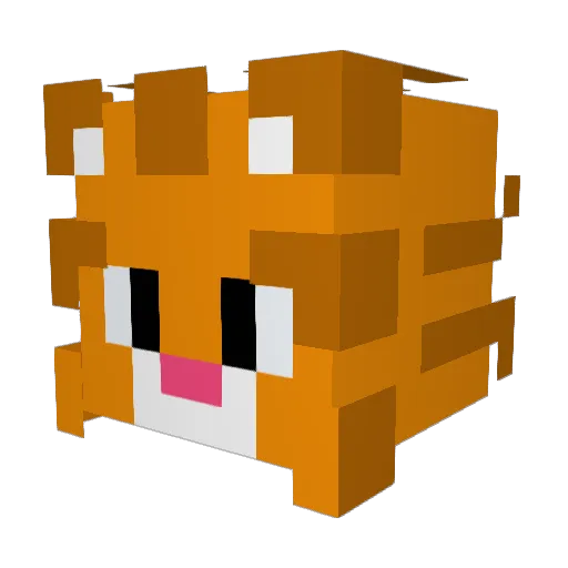 OneStrikeMetal Minecraft avatar head, 3D render