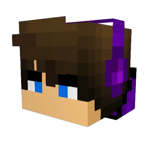 OneTapLad Minecraft avatar head, 3D render