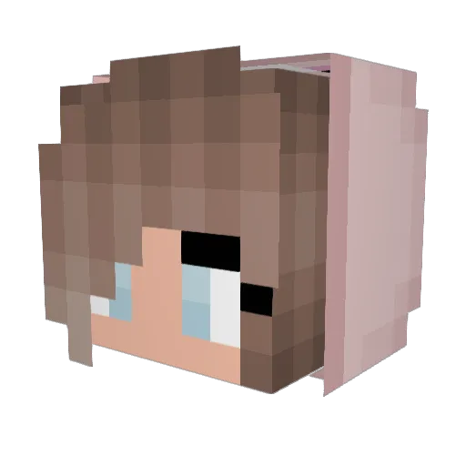 OneTapWonder Minecraft avatar head, 3D render