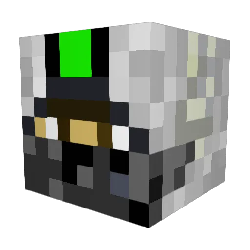 OneTee Minecraft avatar head, 3D render