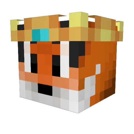 OneTheo Minecraft avatar head, 3D render