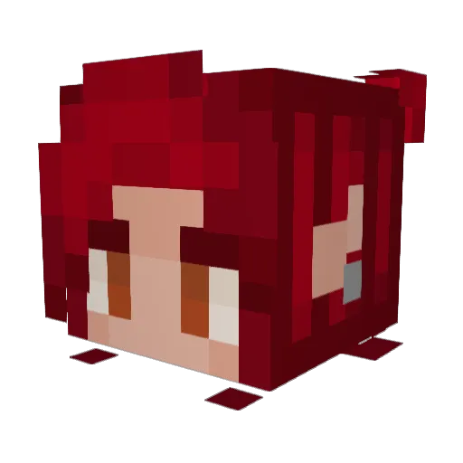 OneTrueFish Minecraft avatar head, 3D render