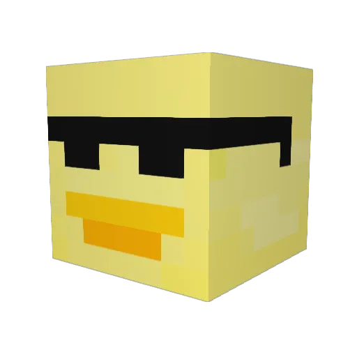 OneUnga Minecraft avatar head, 3D render