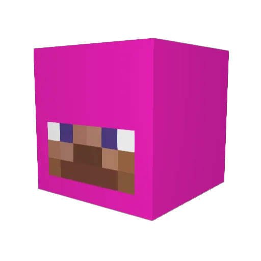 OneVerseWonder Minecraft avatar head, 3D render
