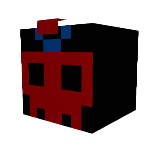 OneWan Minecraft avatar head, 3D render
