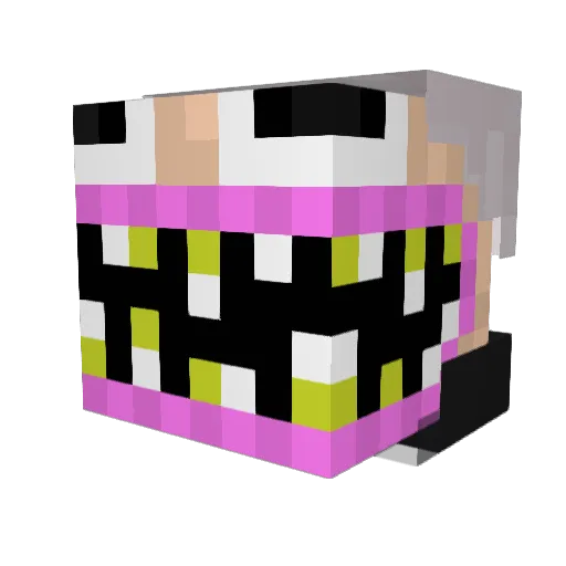 OneWannaSleep Minecraft avatar head, 3D render