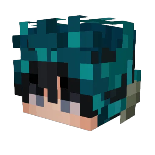 OneZero2012 Minecraft avatar head, 3D render