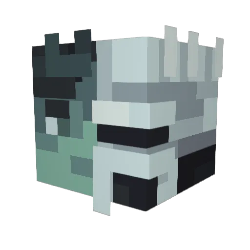 One_Eyed_Demon Minecraft avatar head, 3D render