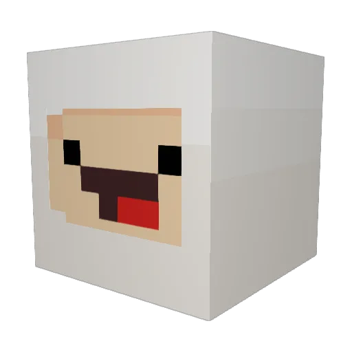 One_Green_Ninja Minecraft avatar head, 3D render
