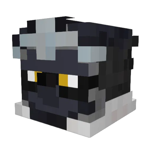 One_Seven_ Minecraft avatar head, 3D render
