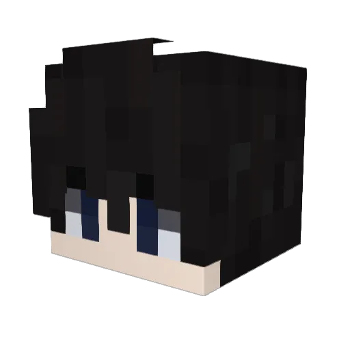 One_Spirit Minecraft avatar head, 3D render