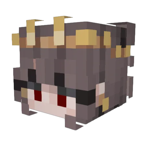 One_dude_ Minecraft avatar head, 3D render