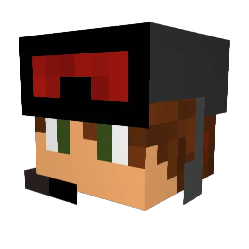 Oneassasine Minecraft avatar head, 3D render