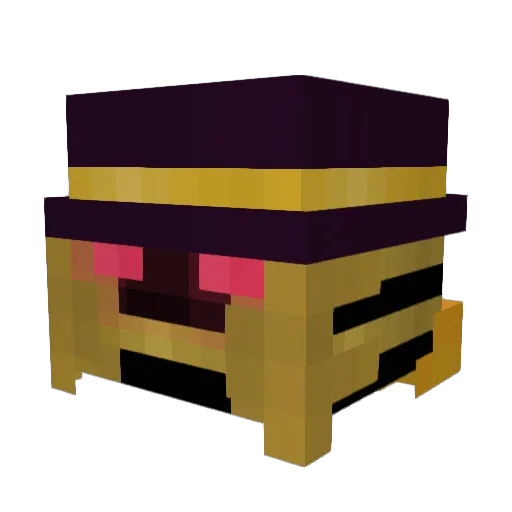 Onebananaman Minecraft avatar head, 3D render