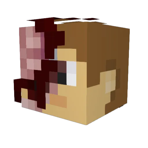 OneiDeathMonkey Minecraft avatar head, 3D render