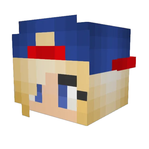 Oneill11 Minecraft avatar head, 3D render