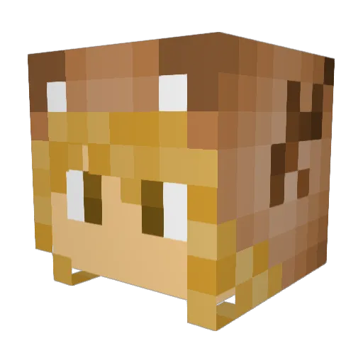 Oneillio Minecraft avatar head, 3D render