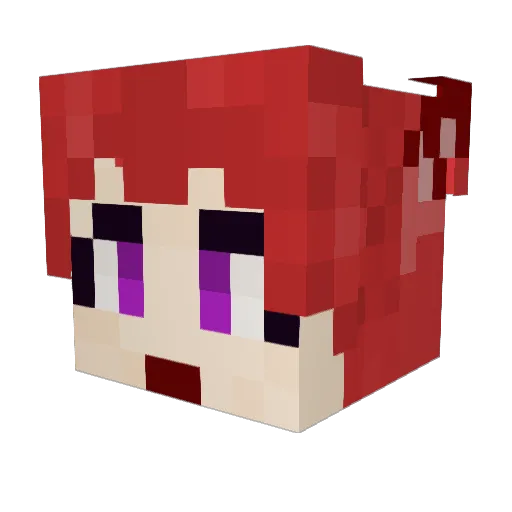 OnekoTyago Minecraft avatar head, 3D render