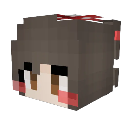 Onelight_ Minecraft avatar head, 3D render
