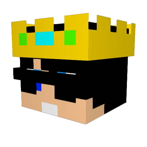 Onemix Minecraft avatar head, 3D render