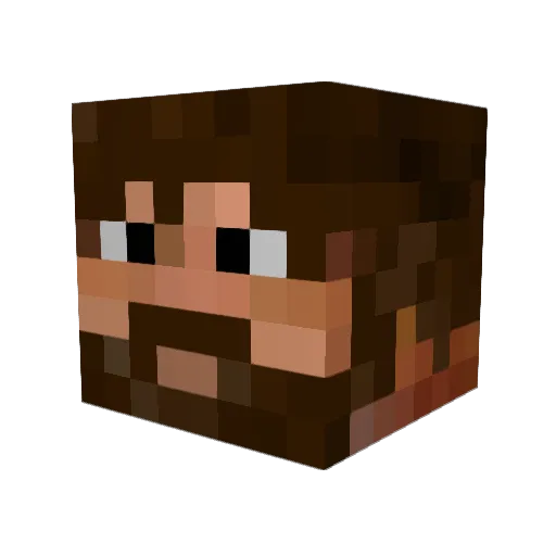 Oneplus6T Minecraft avatar head, 3D render