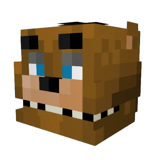 Onetrak Minecraft avatar head, 3D render