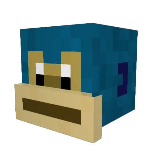 Onetruetris Minecraft avatar head, 3D render