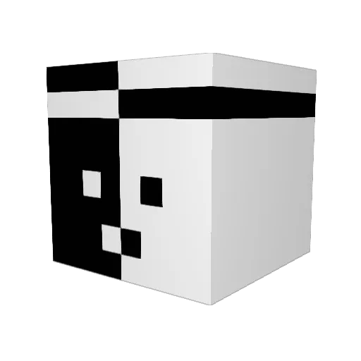Oneway_G Minecraft avatar head, 3D render