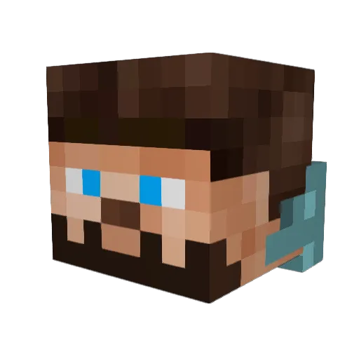 Onewiththedead Minecraft avatar head, 3D render