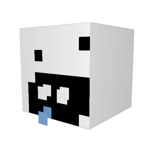 Oney Minecraft avatar head, 3D render