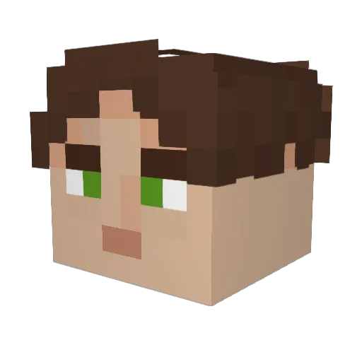 Oney_a Minecraft avatar head, 3D render