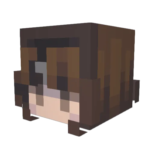 OngItsSky Minecraft avatar head, 3D render