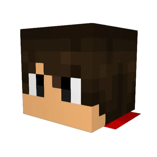 Ongoingcrafter7 Minecraft avatar head, 3D render