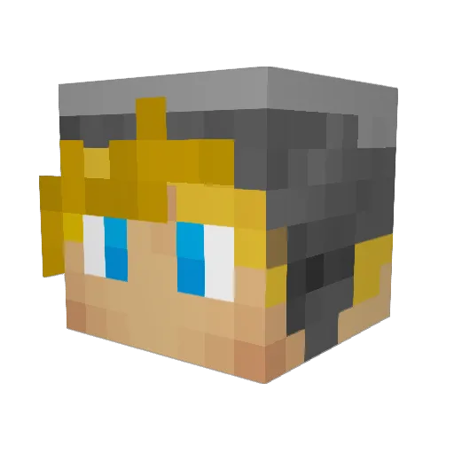Oni2247 Minecraft avatar head, 3D render