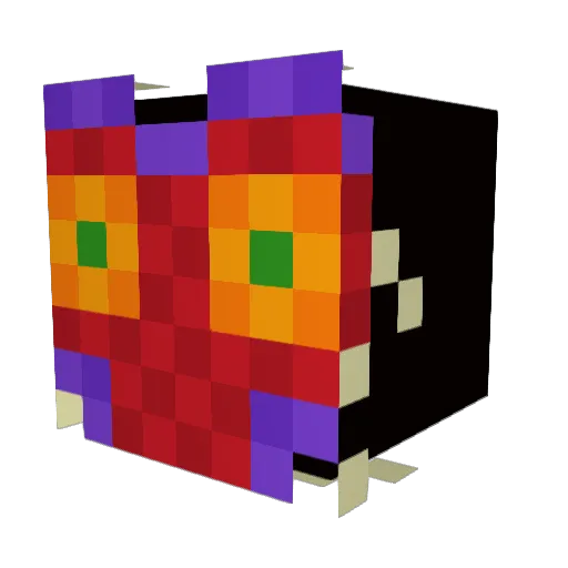 Oni64Fierce Minecraft avatar head, 3D render