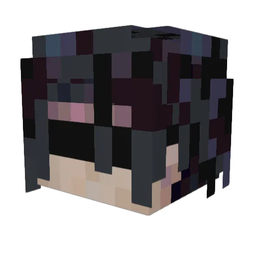 OniEnvokes Minecraft avatar head, 3D render