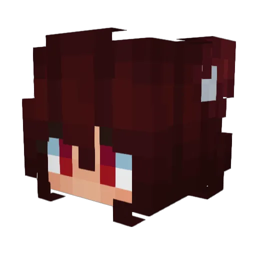 OniFege Minecraft avatar head, 3D render