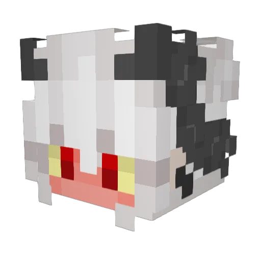 OniHim3 Minecraft avatar head, 3D render