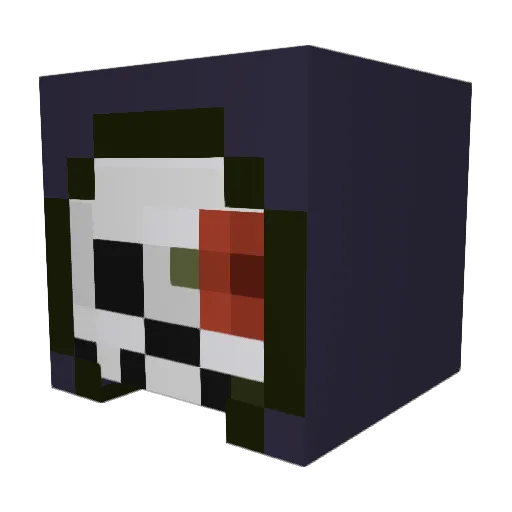OniHoly Minecraft avatar head, 3D render