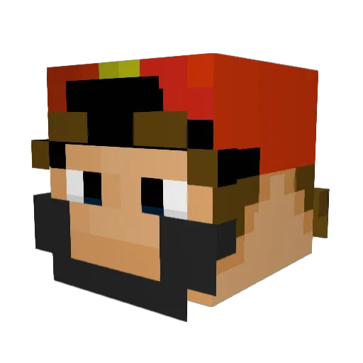 OniLudwig Minecraft avatar head, 3D render