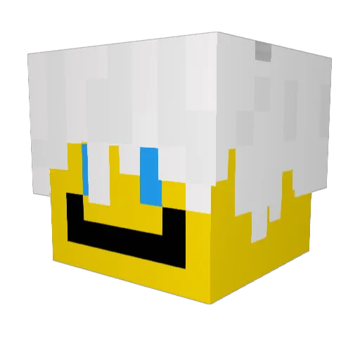 OniMoh Minecraft avatar head, 3D render