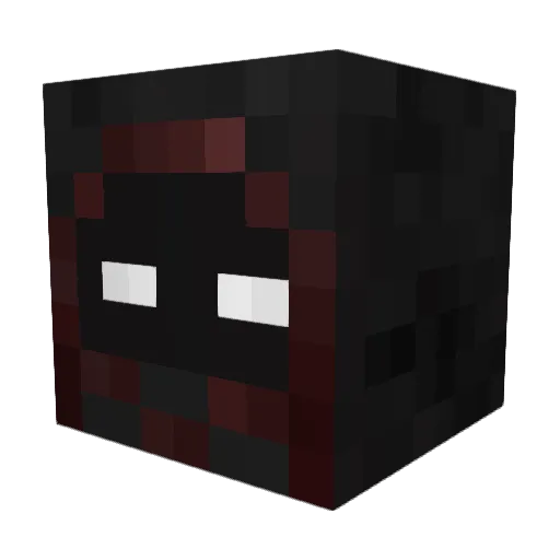 OniOokami Minecraft avatar head, 3D render