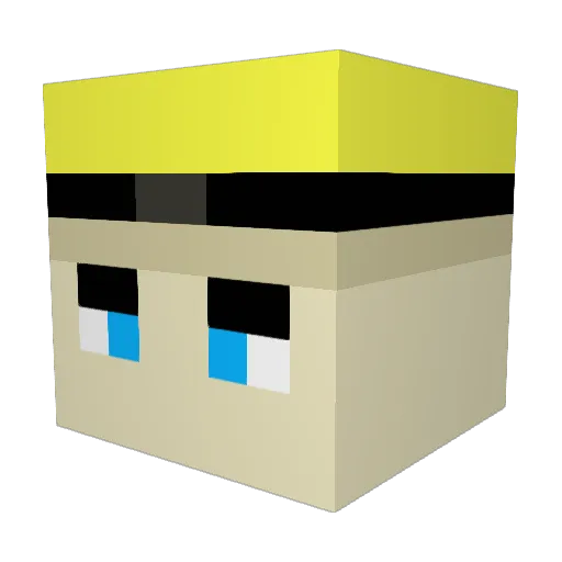 OniSam Minecraft avatar head, 3D render