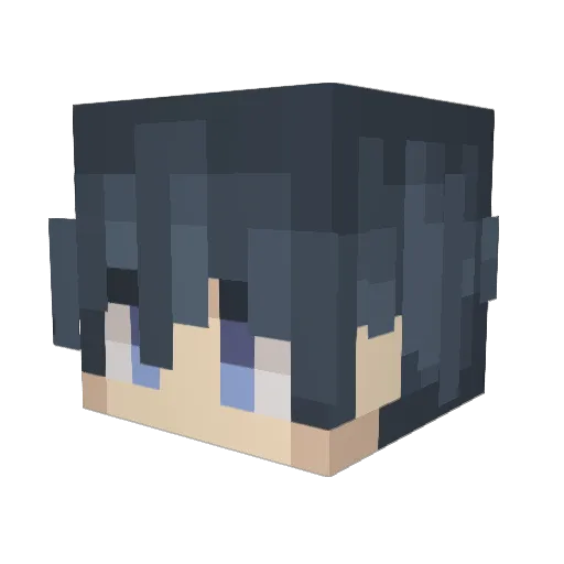 OniTheBest Minecraft avatar head, 3D render