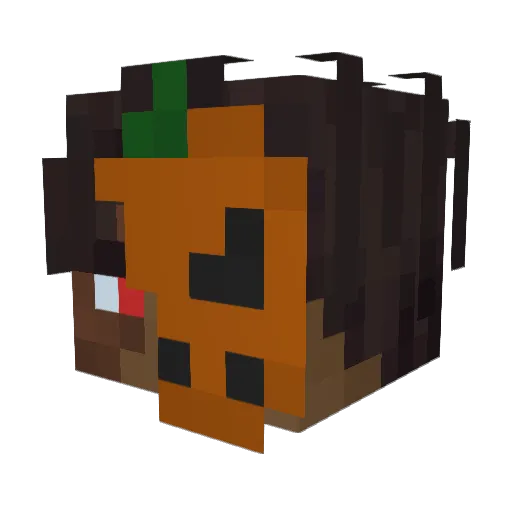 OniZenTV Minecraft avatar head, 3D render