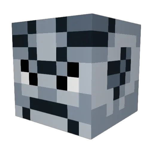 Oni_No_Gin Minecraft avatar head, 3D render
